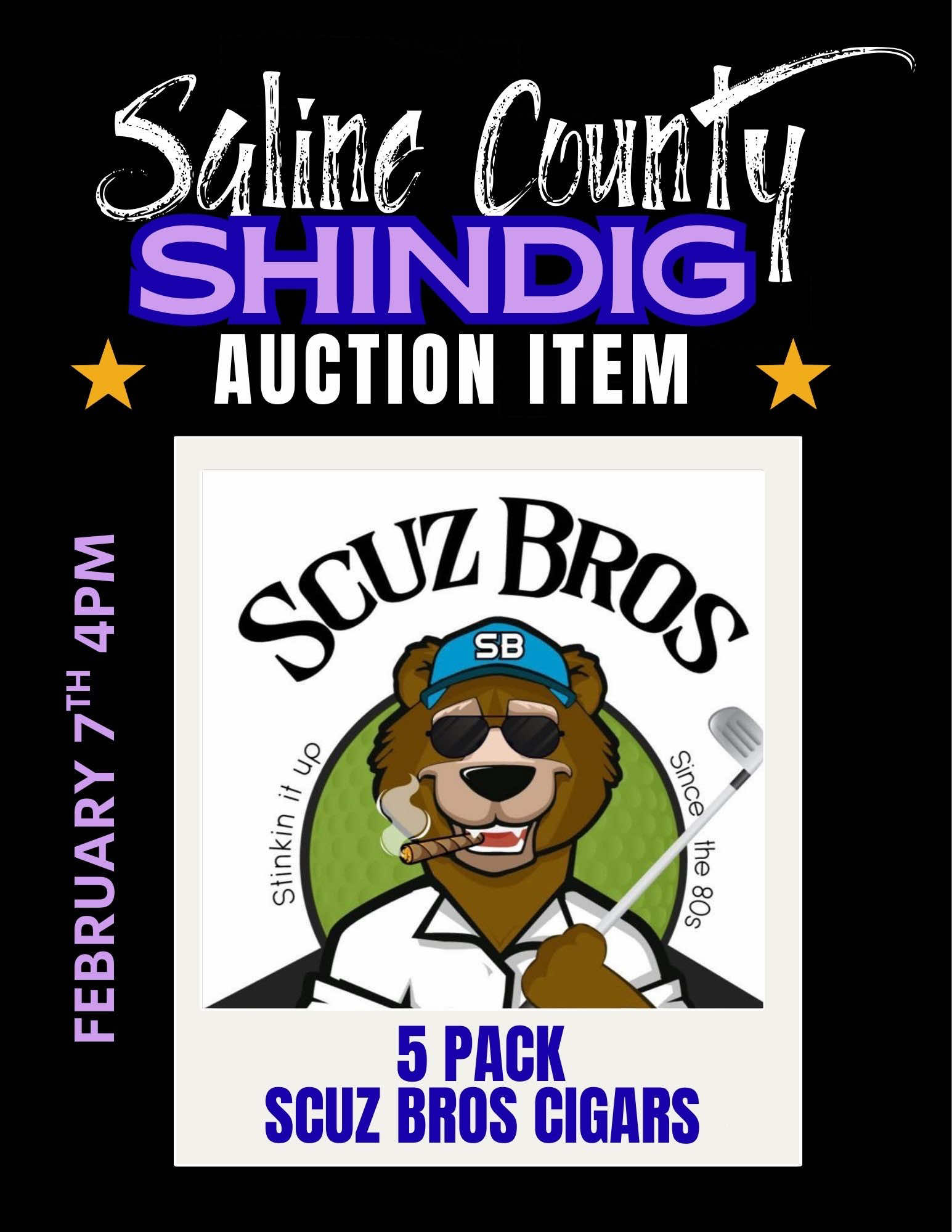 Auction Item - 5-Pack of Cigars