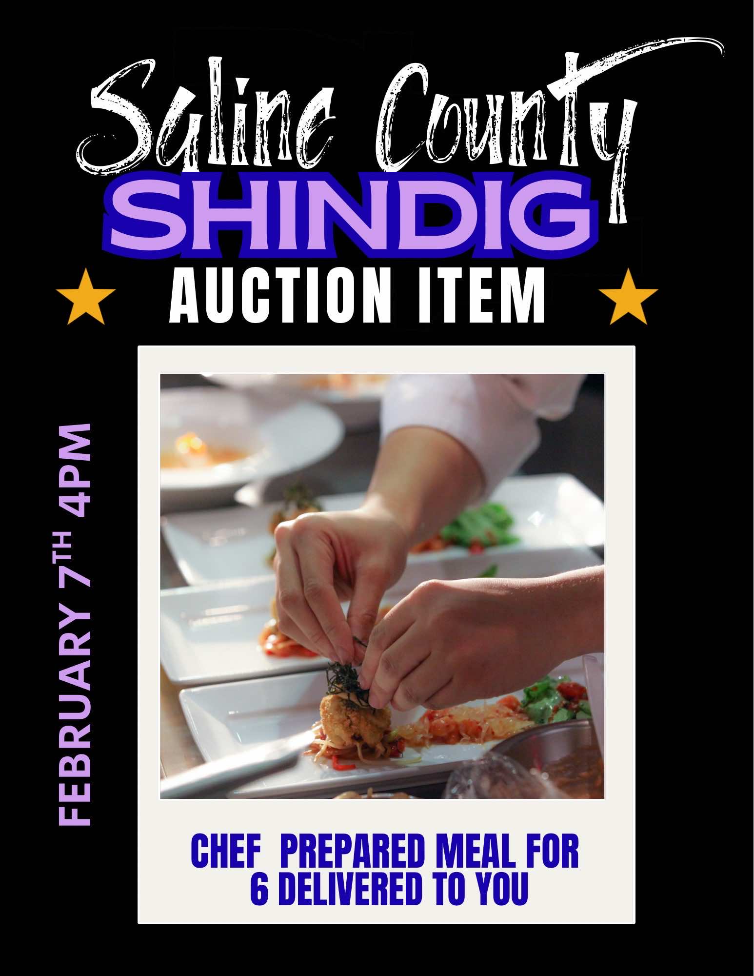 Auction Item - Chef Prepared Meal for 6