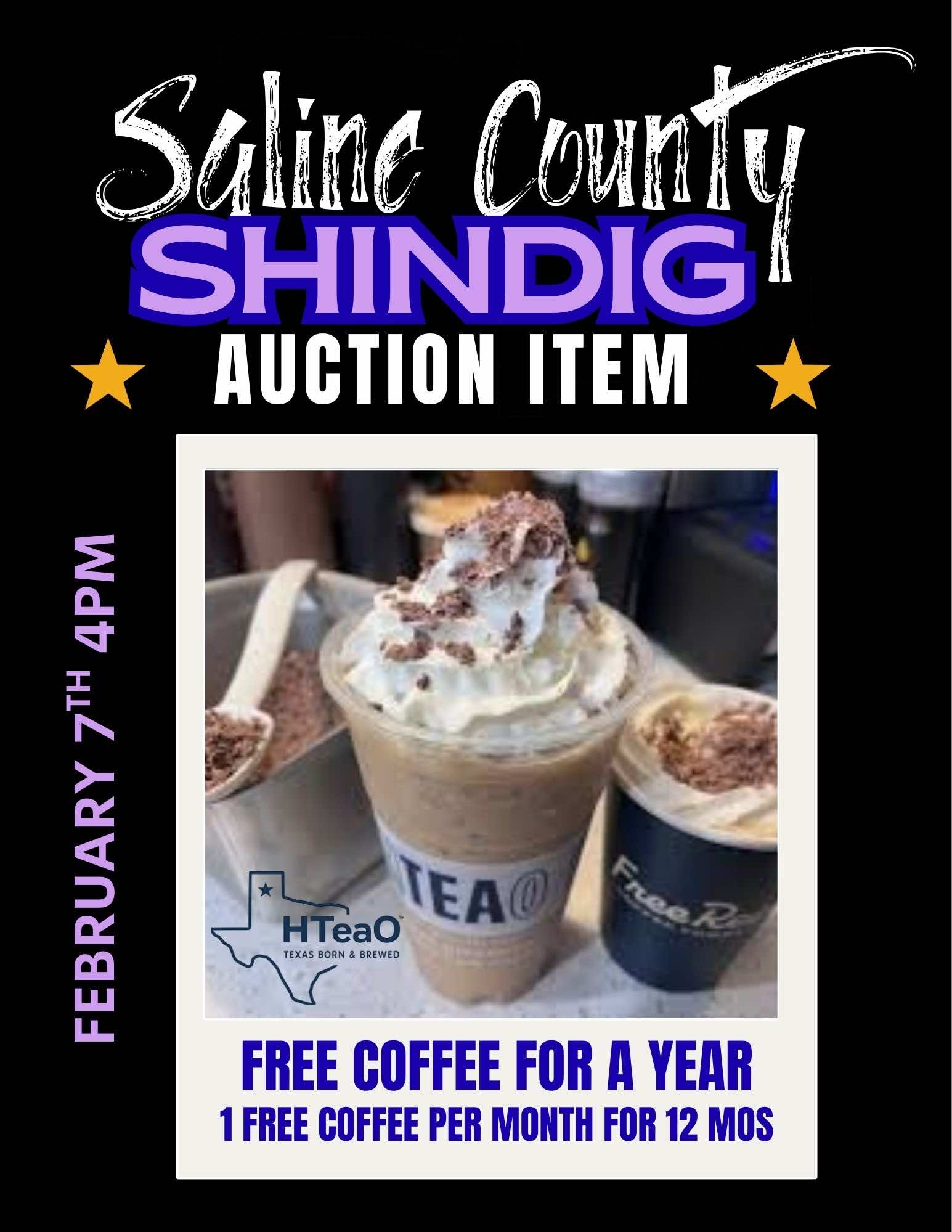Auction Item - Free Year of Coffee