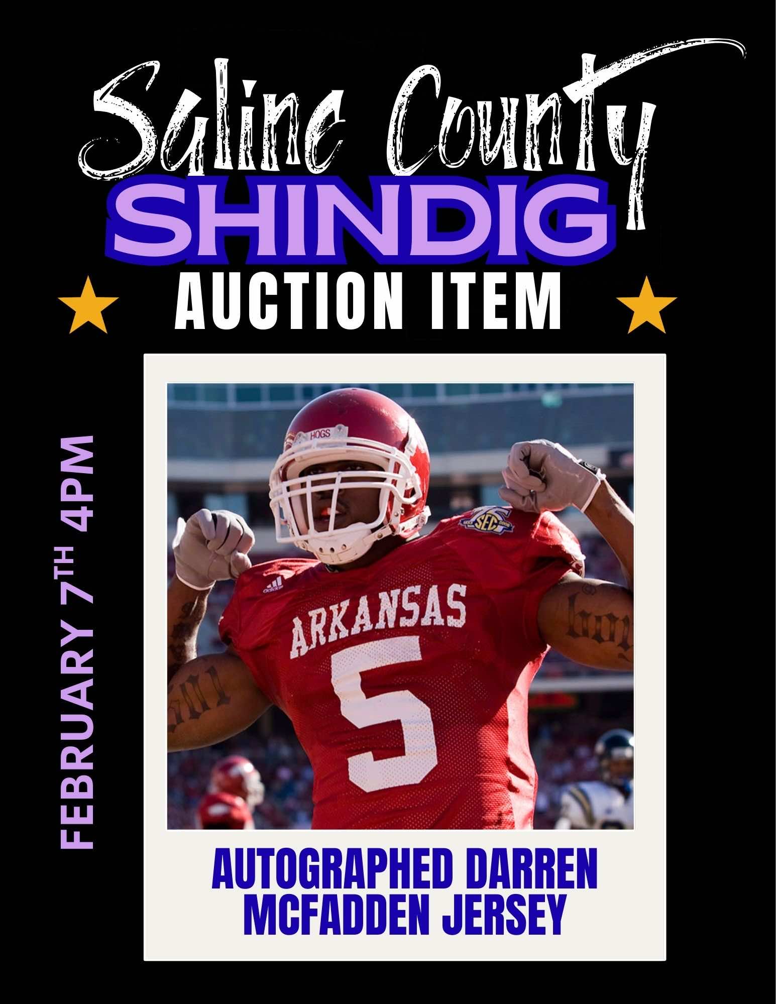 Auction Item - Darren McFadden autographed Jersey