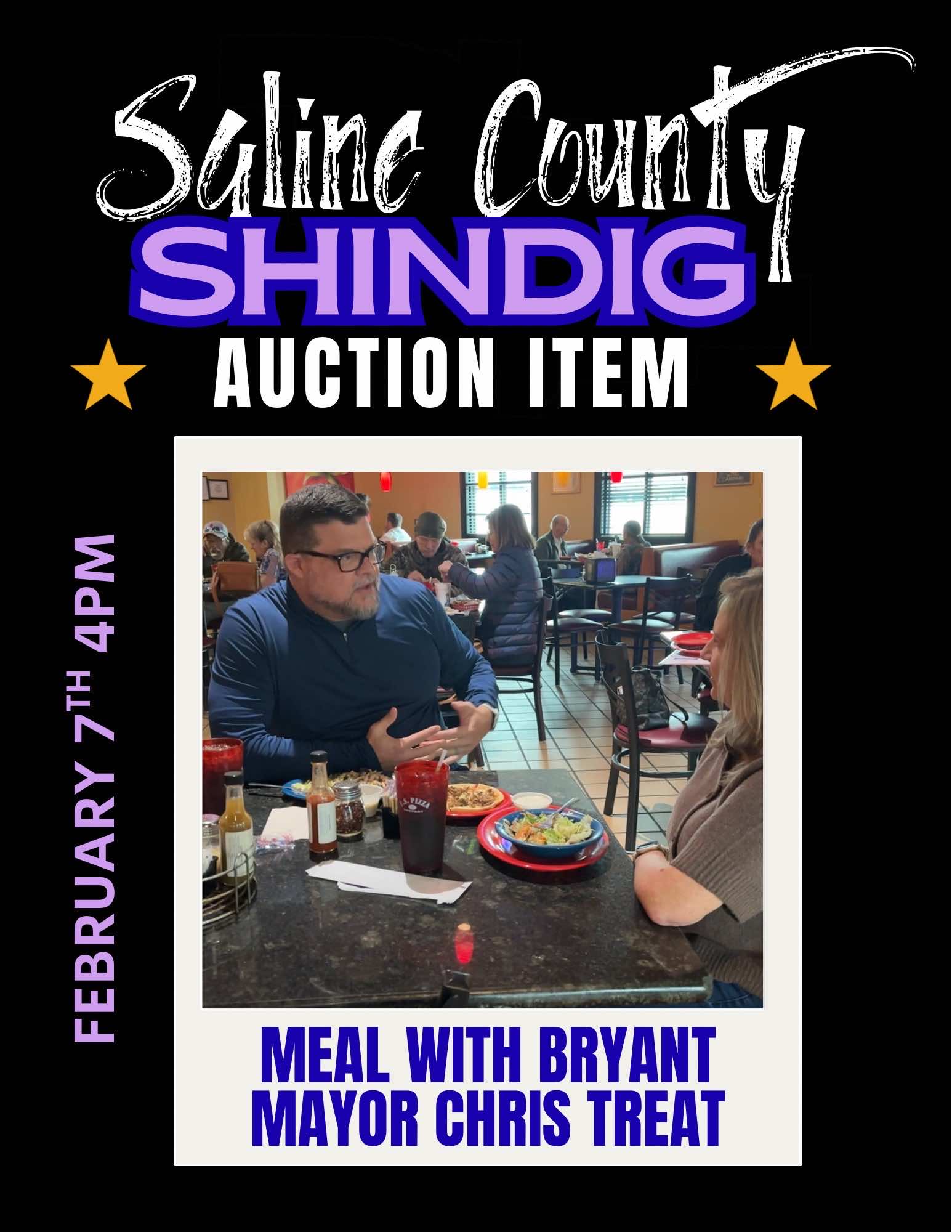 Auction Item - Meal with Bryant Mayor Chris Treat